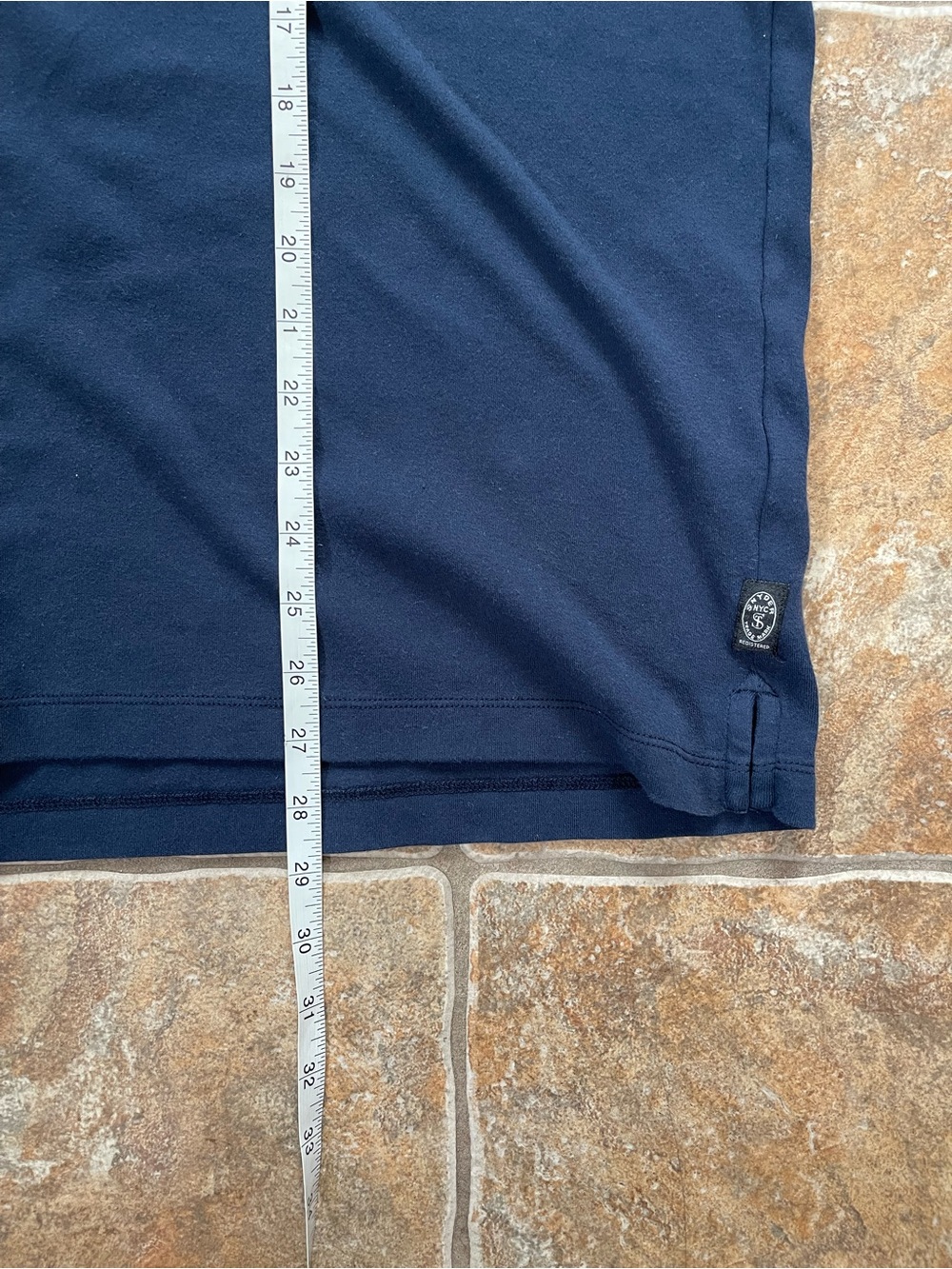 Todd Snyder Interlock Jersey Turtleneck in Navy - Picture 6 of 7